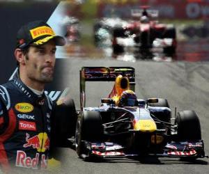 yapboz Mark Webber - Red Bull - İstanbul, Türkiye Grand Prix (2011) (2. sırada)